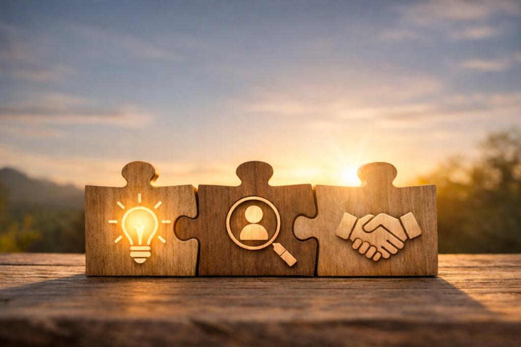 Symbols of collaboration and discovery